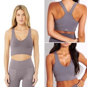 ALO Yoga purple /gray Sports Bra